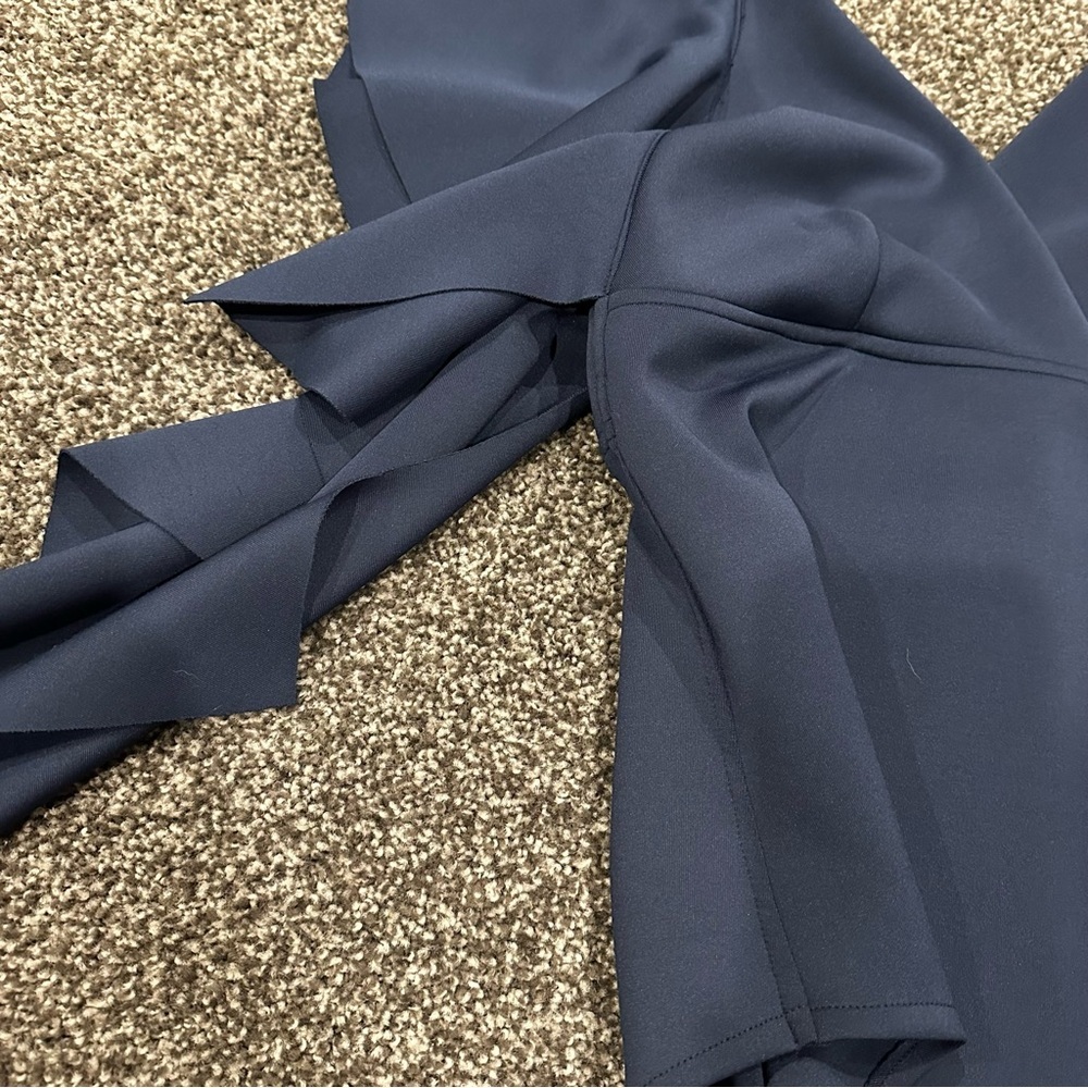 Karla Garzaro Elegant Navy Ruffle bodysuit - Picture 8 of 10